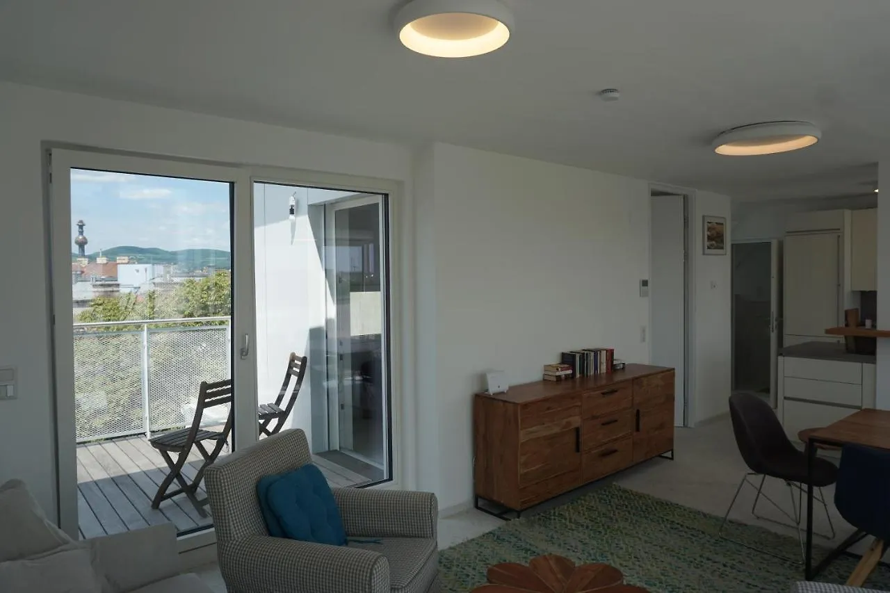 Apartamento Augartenblick Penthauscombo 14/15 - Blick Zum Riesenrad Viena