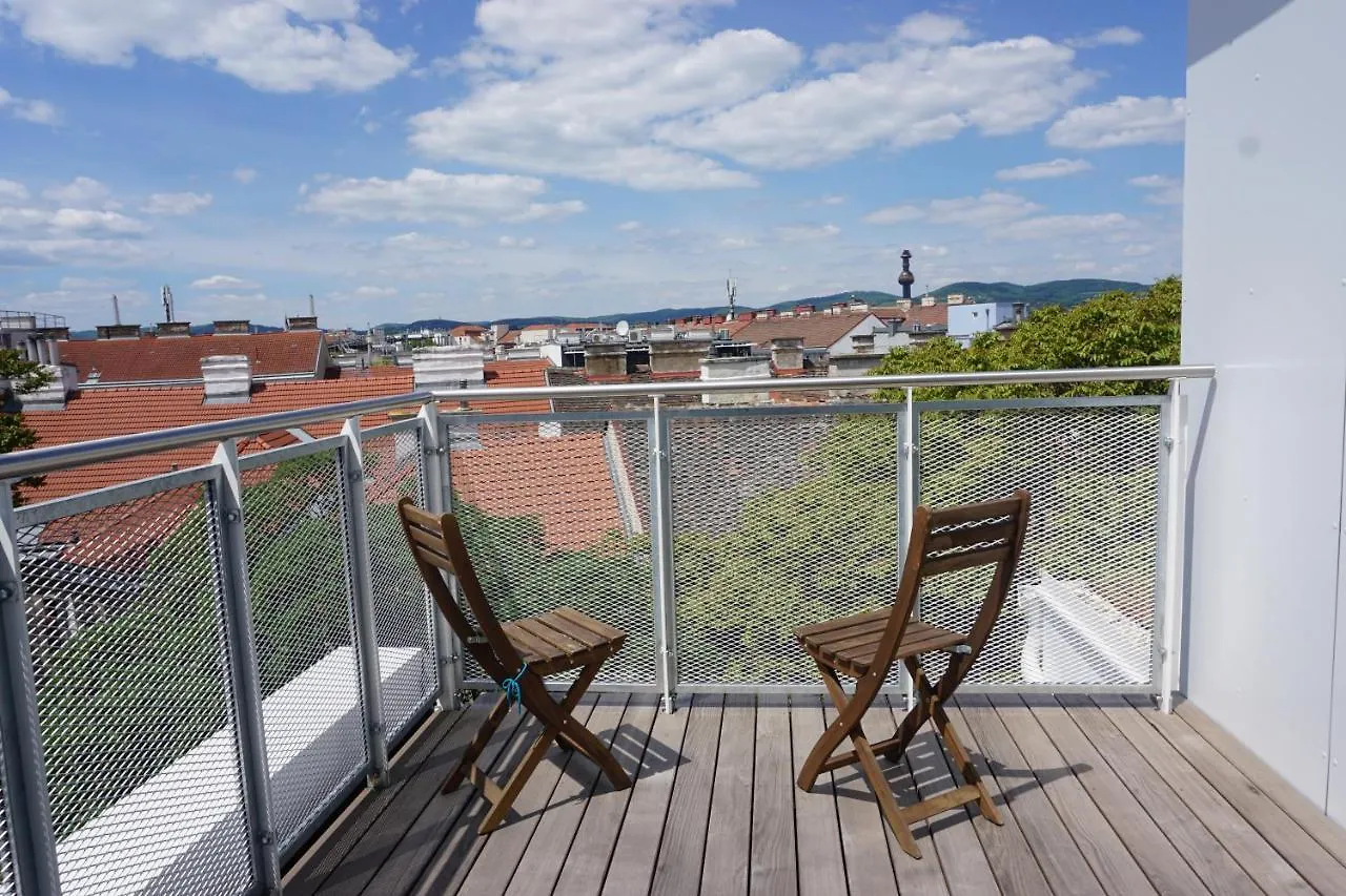 Augartenblick Penthauscombo 14/15 - Blick Zum Riesenrad Lägenhet Wien